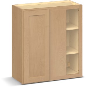 RELIABILT Parkstone II Blind Wall Cabinet, Wheat Stained, 27" W, 1 Door, Fully Assembled - 641547 | Lowe's Pro Supply
